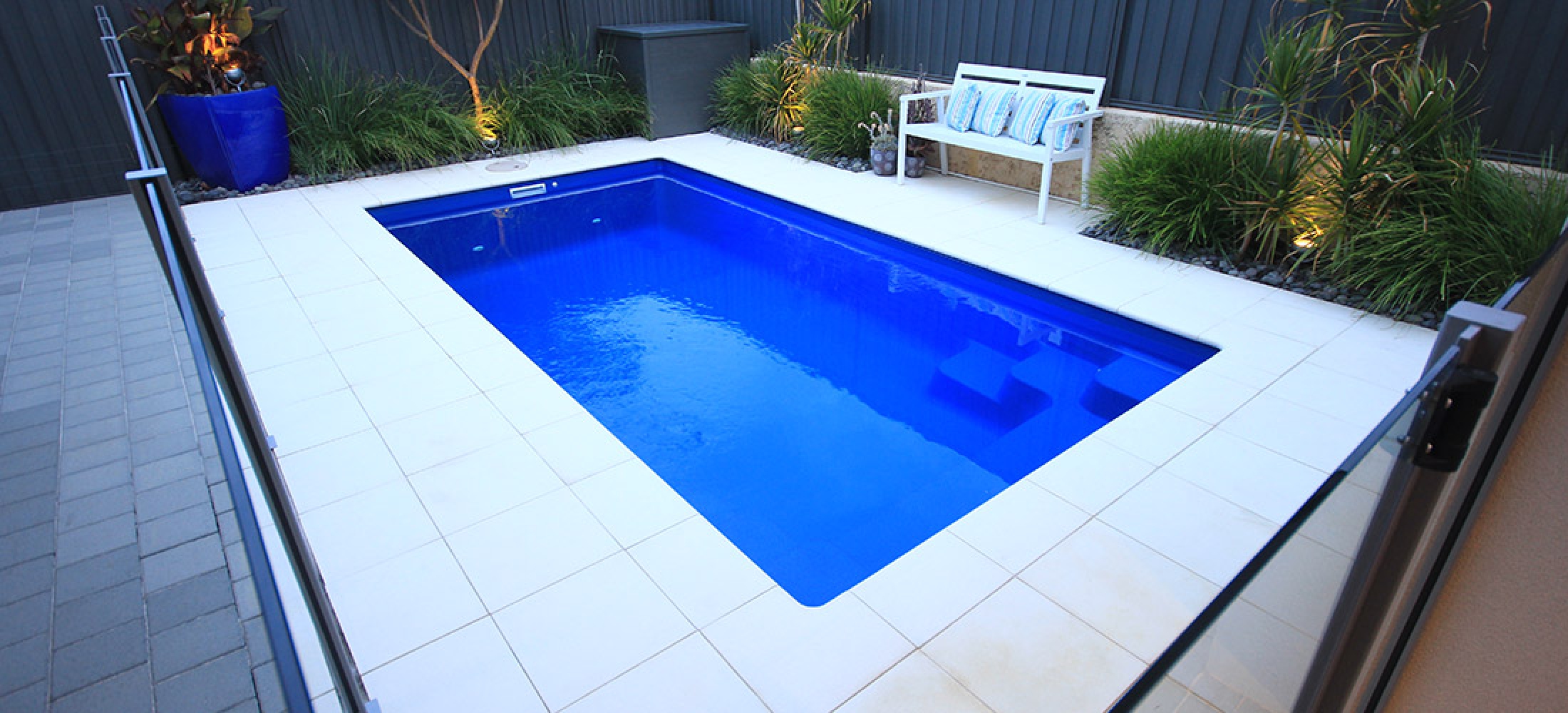 Allure Fibreglass Swimming Pool - 5m x 2.5m | Gary West Pools