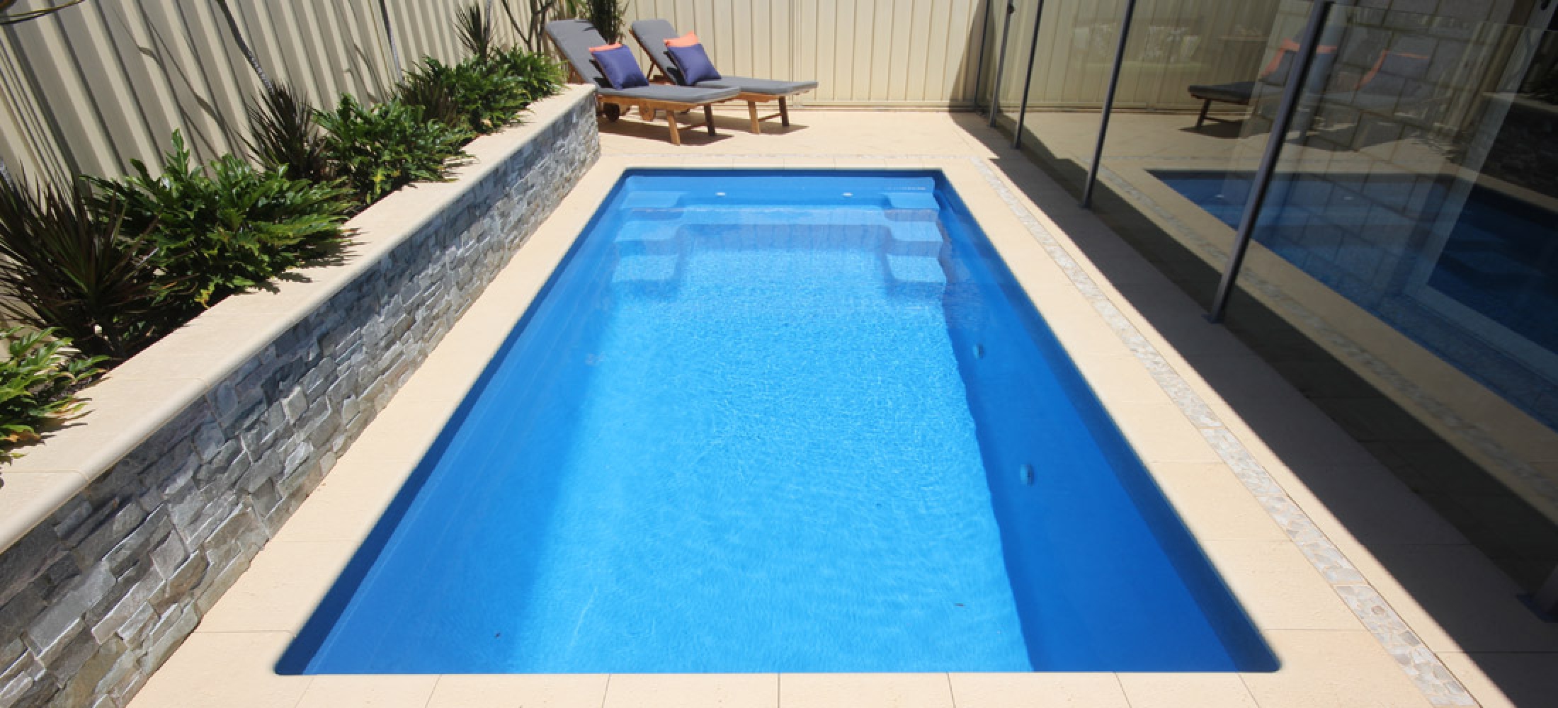 Allure Fibreglass Swimming Pool - 5m x 2.5m | Gary West Pools